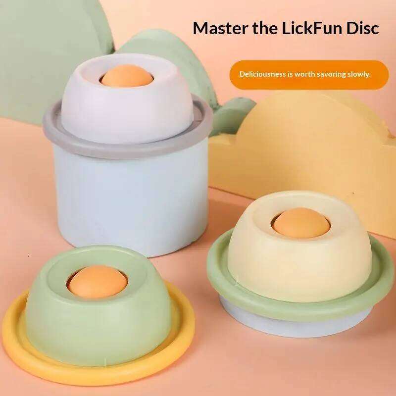 Lick Yogurt Plate Slow Feeder For Dogs & Cats - Interactive Snack Bowl Promotes Dental Health Pet Licking Mat 26Y0312
