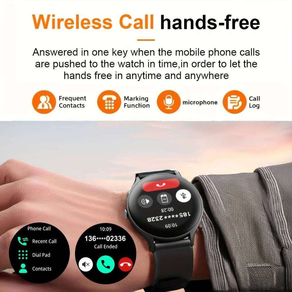 G.L Wear 2025 New Smart Watch Bluetooth Calling & Heart Rate Monitoring 100+ Sports Modes IP68 Waterproof Smartwatch