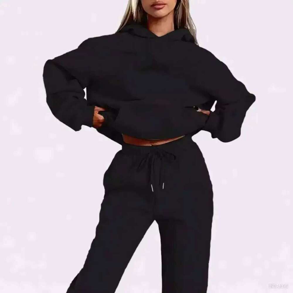 2025Hot Sales Womens Tracksuit Print Sports Hoodies for Women Suit Jogging Sweatshirts+Pants 2 Pcs Casual Woman Pants Sets C260312