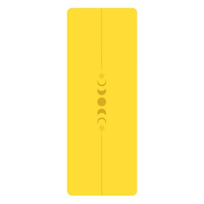 Lezyan Natural Rubber PU Yoga Mat Shock-absorbing Non-slip Sweat-absorbent Fitness Meditation Exercise Gymnastics Gym Workout M260312