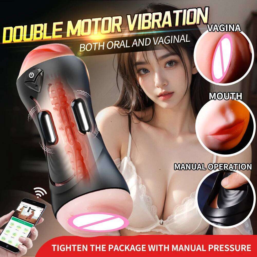 Automatic Male Masturbator Cup Blowjob Vaginal Penetration Pocket Pussy APP Control Toy For Men Adults Goods Sex Machine Z260311