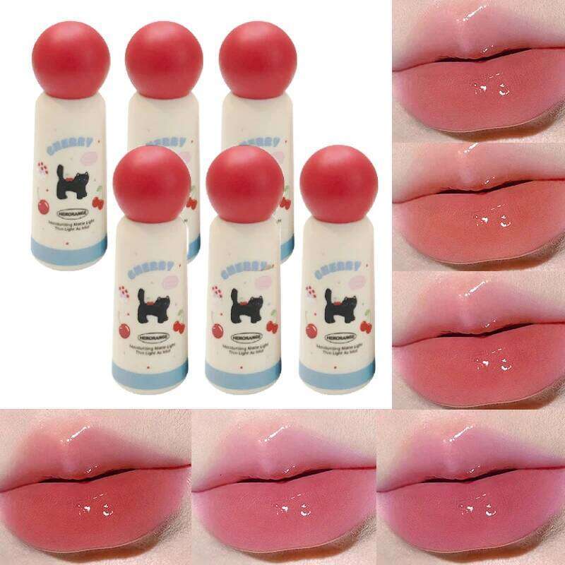 HERORANGE Meow Whisper Mirror Lip Gloss - Moisturizing Long-Lasting, Water-Glossy, Perfect for Spring/Summer W260311