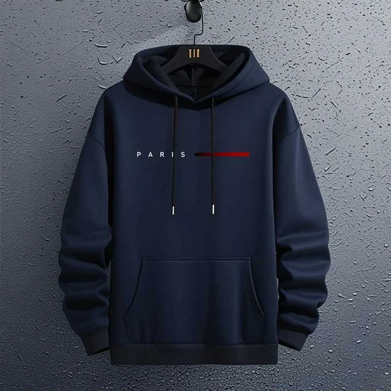 Paris Fashion Hoodies for Men All Season Daily Casual Sports Hooded Sweatshirts 2025 Male Home Outdoor Comfort Fashion Pullover a02 M260312