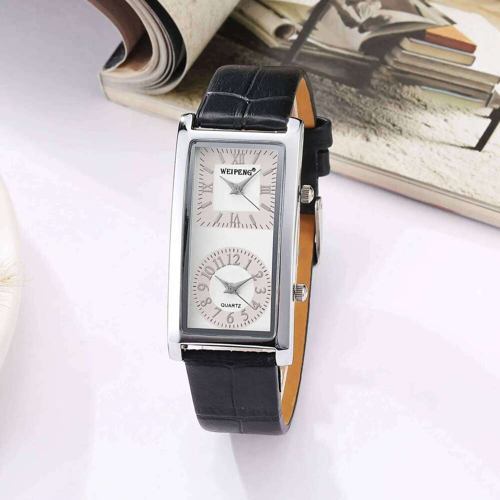 Hot selling fashion leisure business time zones dual dial for man woman couple quartz watches reloj