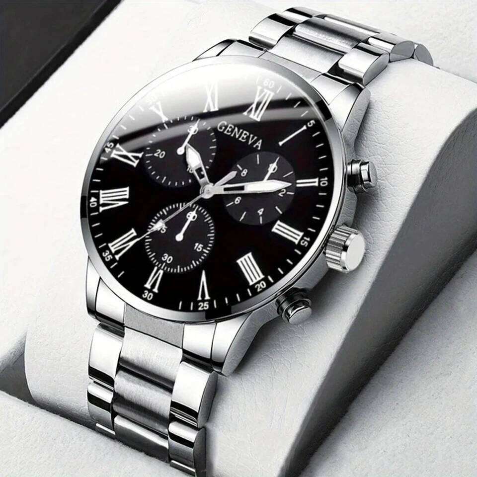 Men's Fashion Business Simple casual quartz watch, Daily and work accessories, holiday gifts
