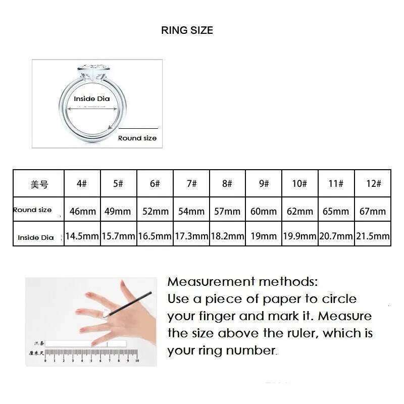 Pass Diamond Tester Pen Moissanite full moissanites around for Women S925 Silver Wedding Diamonds Band Stackable Ring H260312