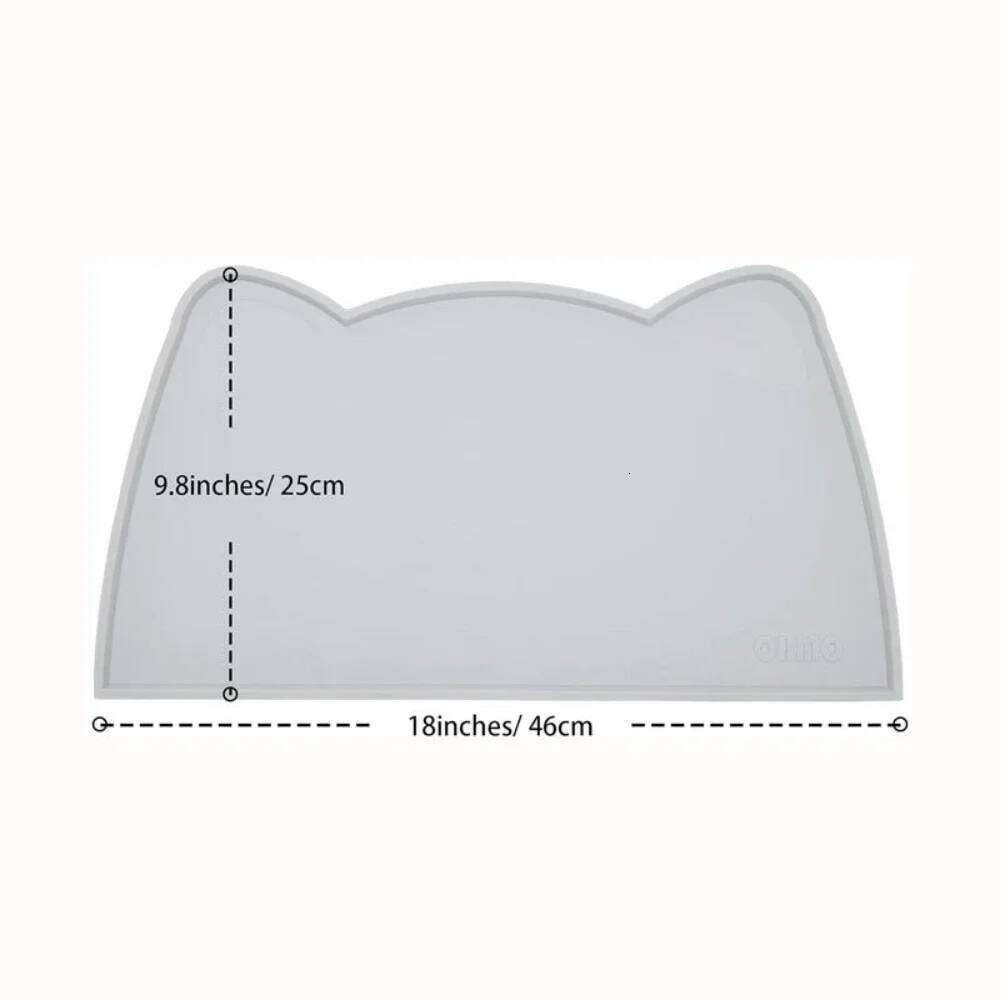 Non-slip For Dogs Water Feeding Dog Accessories Waterproof Watering Supplies Silicone Food Mat Pet Cats Feeders Pets Products 26Y0312
