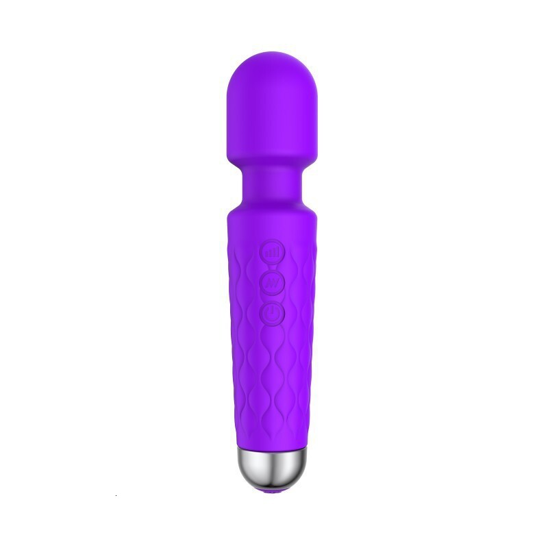 Free Shipping Factory Direct 20 Frequency Rechargeable Knight AV Stick Female Silicone Vibrator Masturbation Massager Adult Products