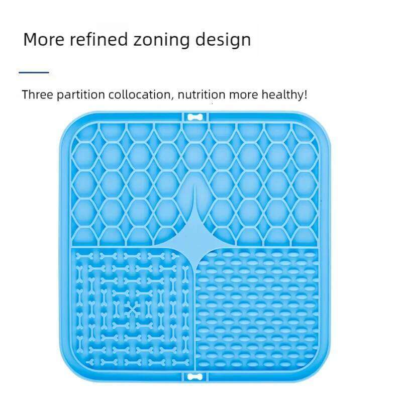 Slow Mat Cats and Dogs Silicone Lick Mats for Pets Eating Slowly Food Grade Pet Placemat Feeding Supplies 26Y0312