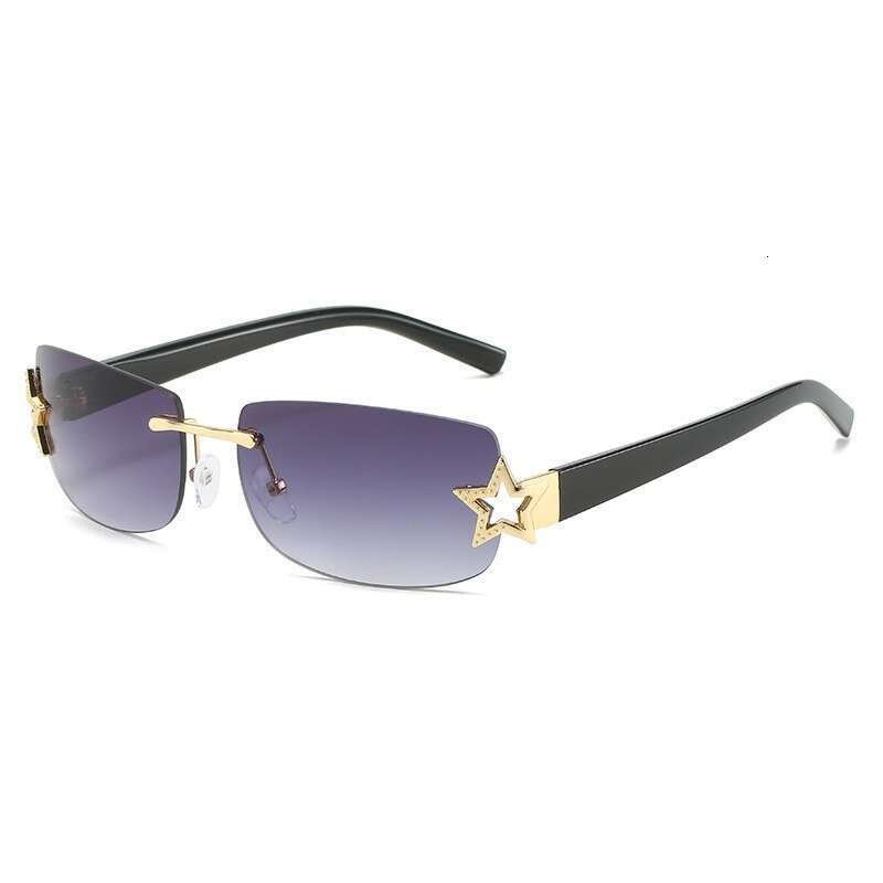 Sunglasses for Women Fashion Frameless Square Internet Celebrity Street Style Personality High-end Trendy Fashion Accessory