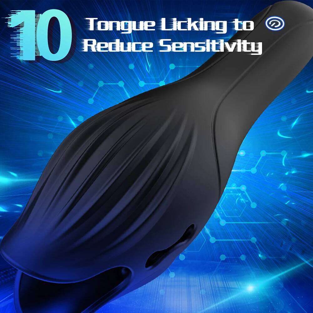 Masturbator Glans Vibrating Tongue Licking Oral Blowjob Lasting Delay Endurance Training Male Sex Toys For Men Adult Z260311