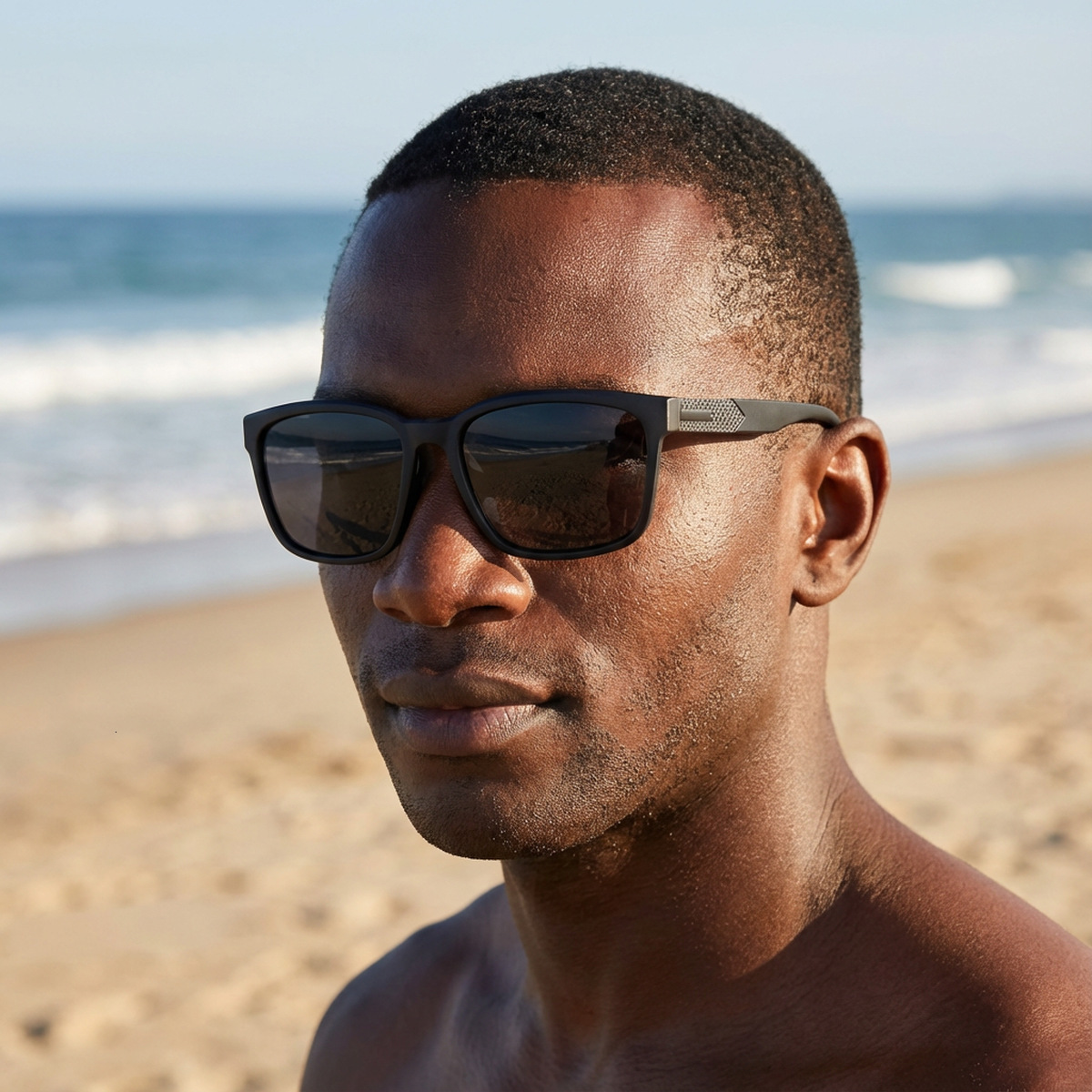 2026 New Fashion Square Frame Polarized Personalized Retro Outdoor Driving Sun Protection Sunglasses for Men,