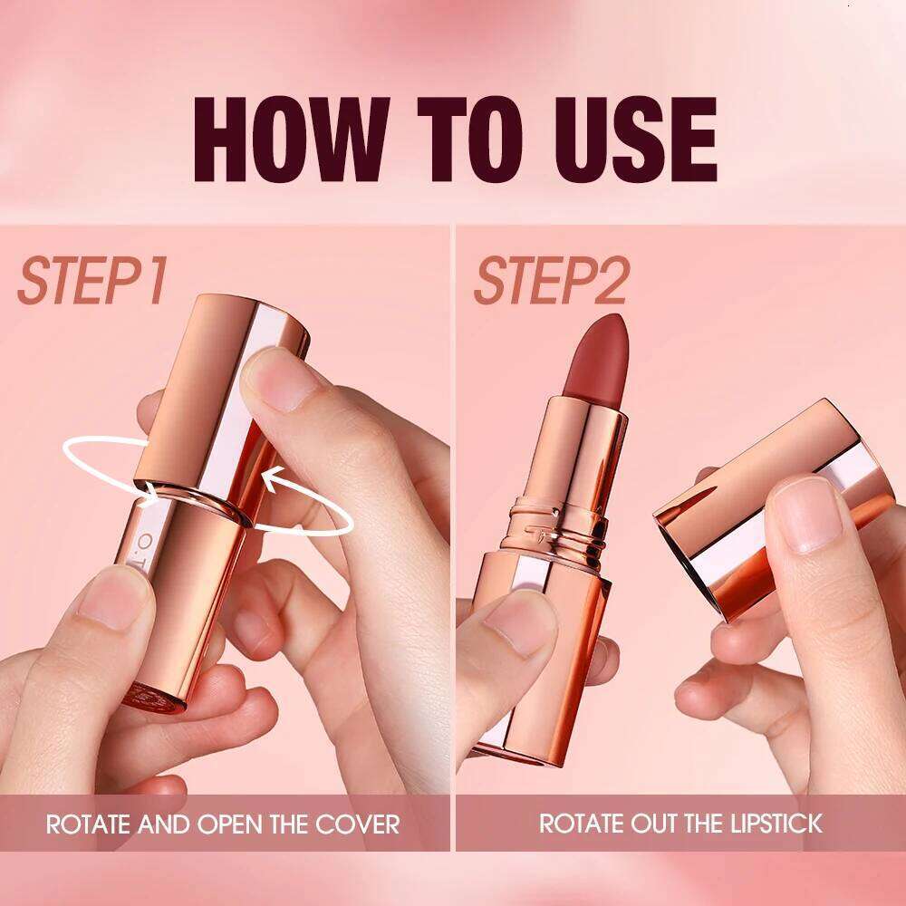 O.TWO.O Lipstick Tint Matte Long Lasting Waterproof Velvet Not Fading Sexy Non-stick Cup Lip Glaze Makeup Cosmetics W260311