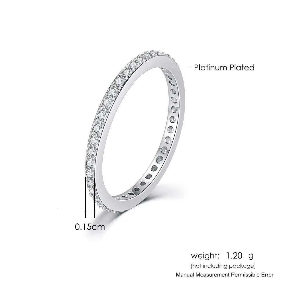Delicate Thin Microscope Finger Dainty Rings For Women Female Promise Engagement Women's Ring Silver Color Zircon Jewelry R638 H260312
