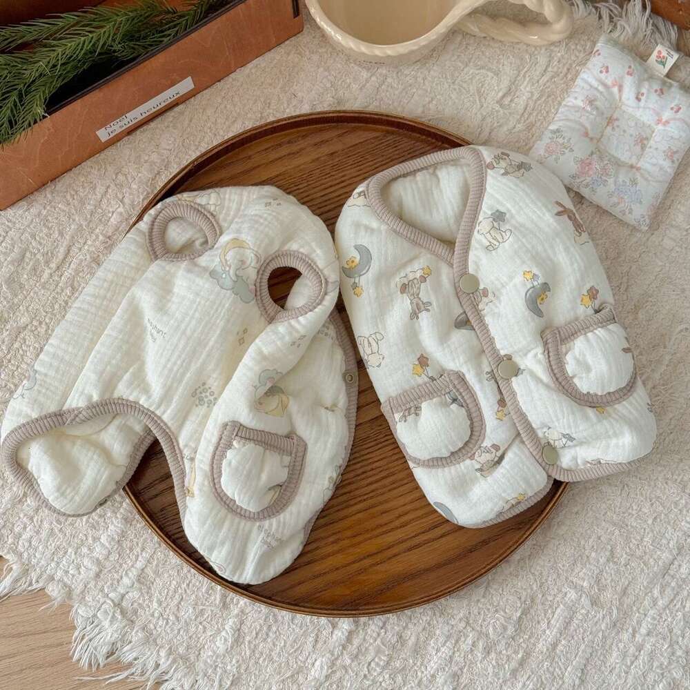 Pet Cotton Gauze Vest Dog Small Breed Clothing Sweater Cat Clothes Thickened Warm Dog Clothes
