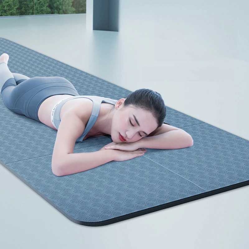 Nice1PC Foldable Yoga Mat Eco Friendly Tpe Folding Travel Fitness Exercise Double Sided Non-Slip For Pilates Floor Workouts M260312