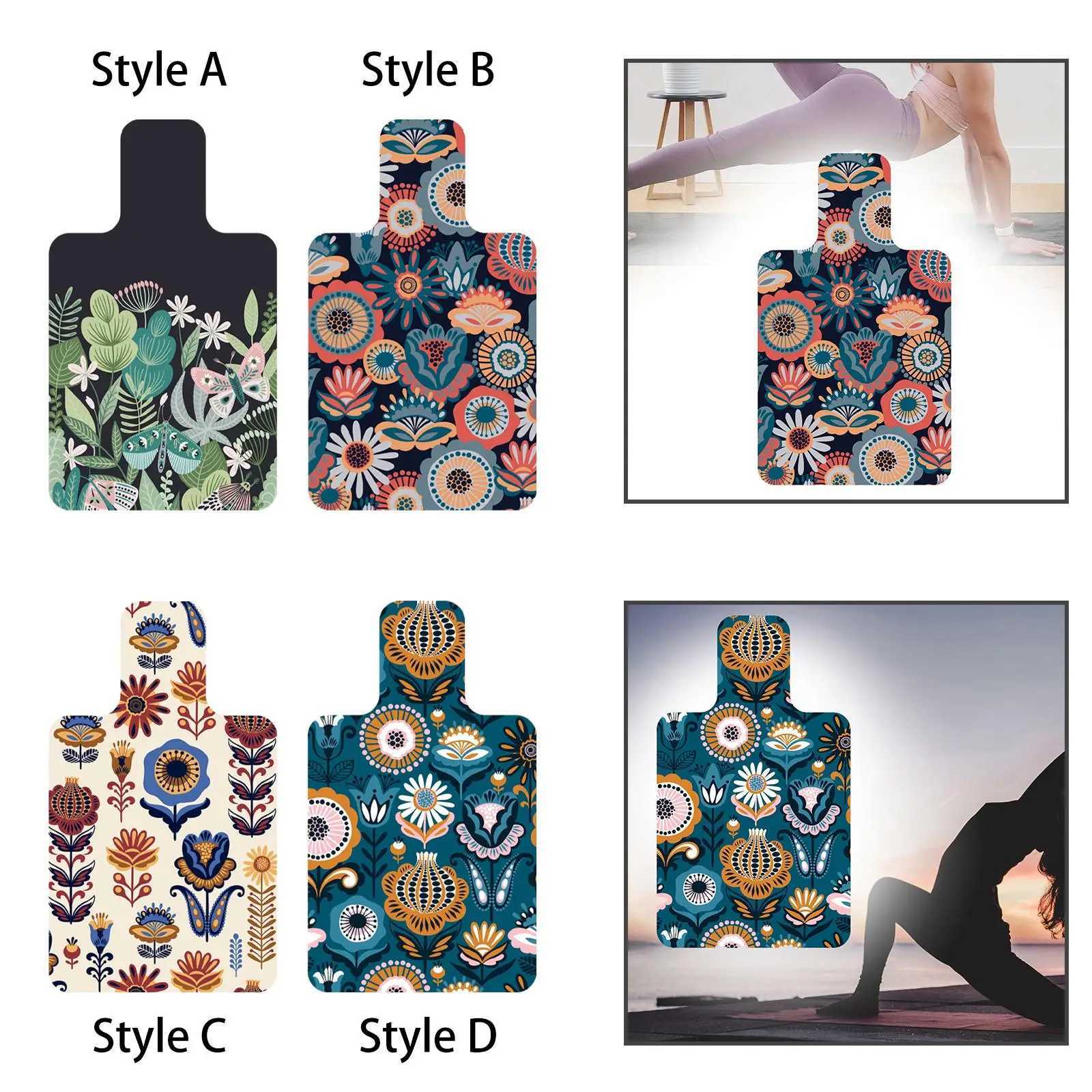 Pilates Mat for Reformer Travel Yoga Mat Lightweight Thick 38 x 22 Fitness Gym M260312