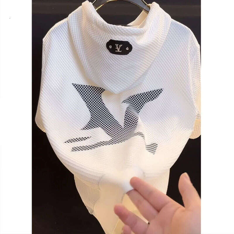 Summer New High-End Hooded Short Sleeve T-Shirt Casual Versatile Trend Half-Sleeve Hoodie For Men