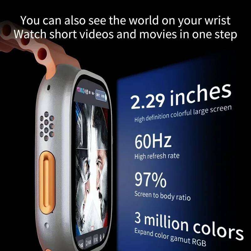 Android Smartwatch DW100 New Global Call Fingerprint Unlock 4G SIM Card 2.29 Inch AMOLED Video Chat WIFI GPS App Download