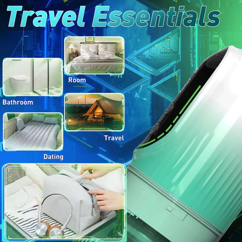 Automatic Rotating Masturbator LCD Vacuum Hydrotherapy Sex Toy 7 Types Of Push In Vibration Male Specific Z260312