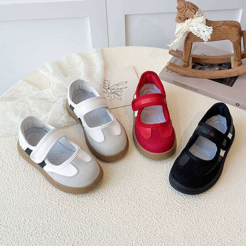 Children's Casual Sneakers Ages 3-18 Red Boys' and Girls' All-Season White Soft-Sole Anti-Slip Training Shoes for Kids H260312