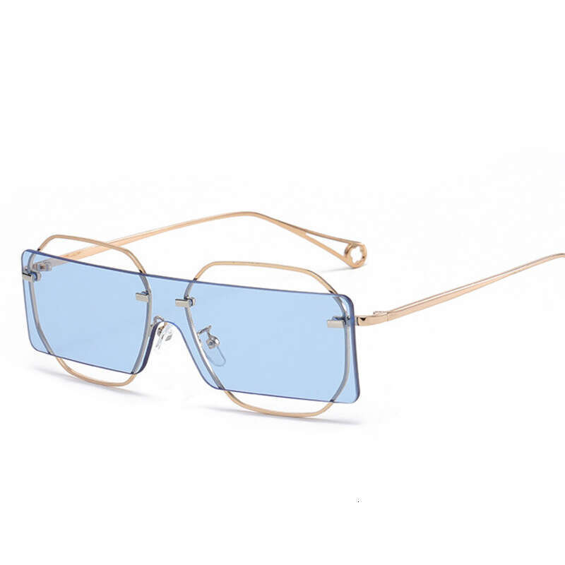 Designer Sunglasses square glasses for men women Fashion punk sunglasses Black Pink Bule shield lens gold metal frame Free Shipping