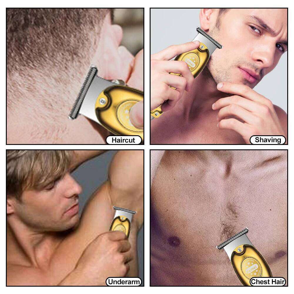 Kemei Trimmer For Men Metal Body Cutting Machine Rechargeable Clipper Household Hair Salon Hairdresser KM-679 C260312