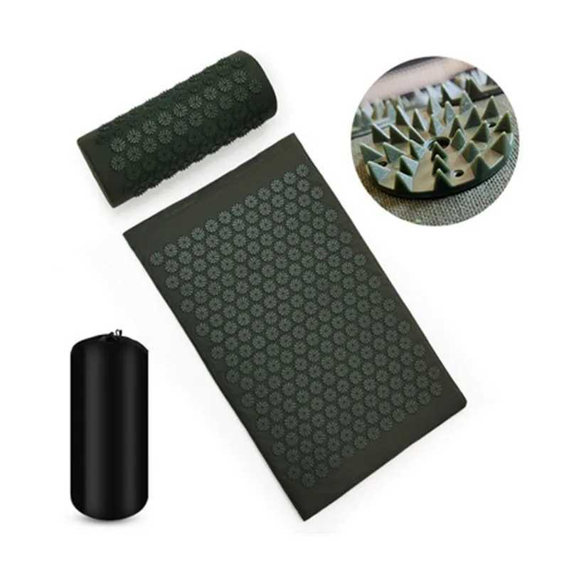 Massager Yoga Mat Cushion acuprESSure Massage Mat Sets Spike FitnESS yoga Pilates Relieve StrESS Pain Applicator kuznetsov M260312