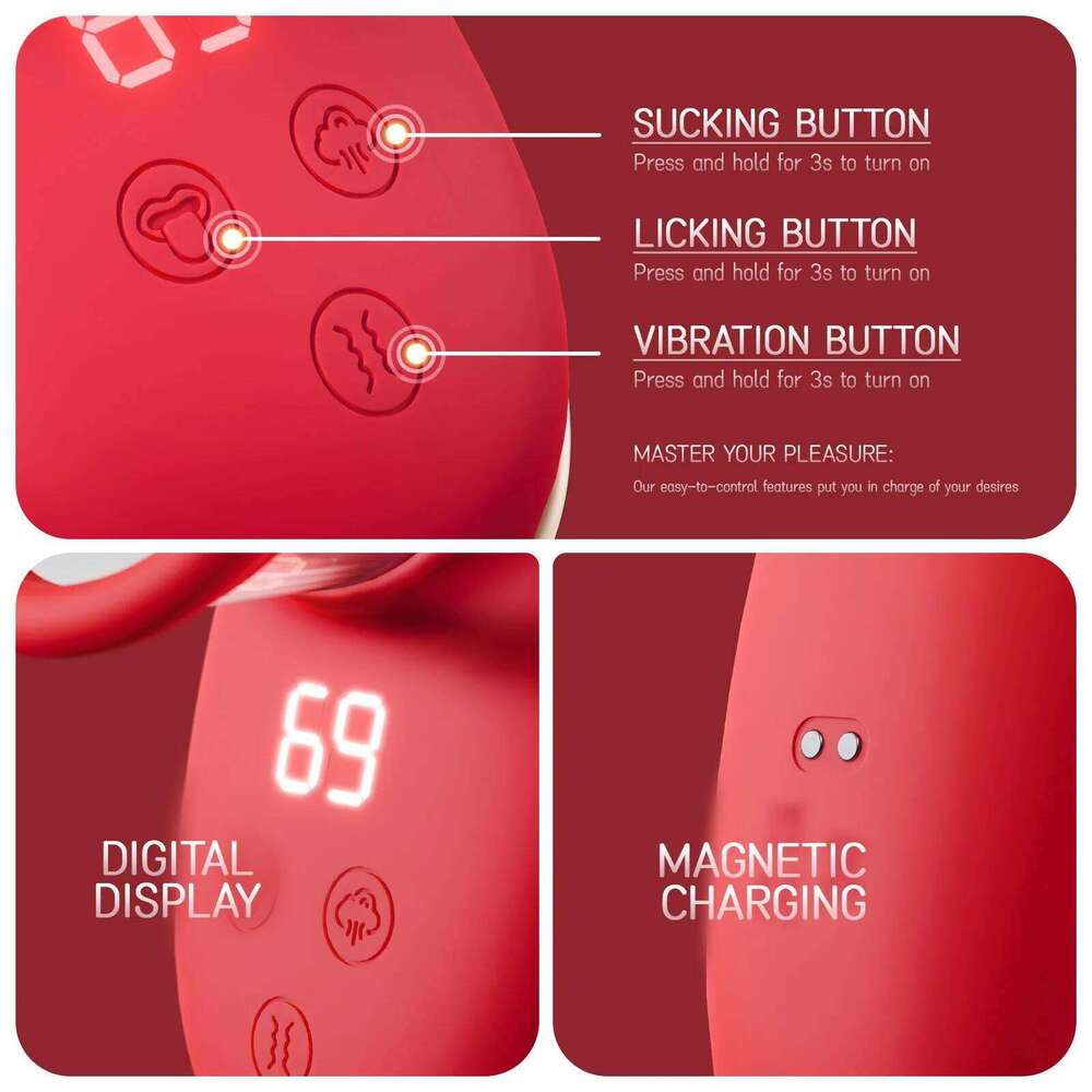 Clitoral Vibrator Sucking and Licking Tongue Sex Toy for Women Nipple Vagina Stimulator Orgasm Pussy Blowjob Female Masturbation Z260312
