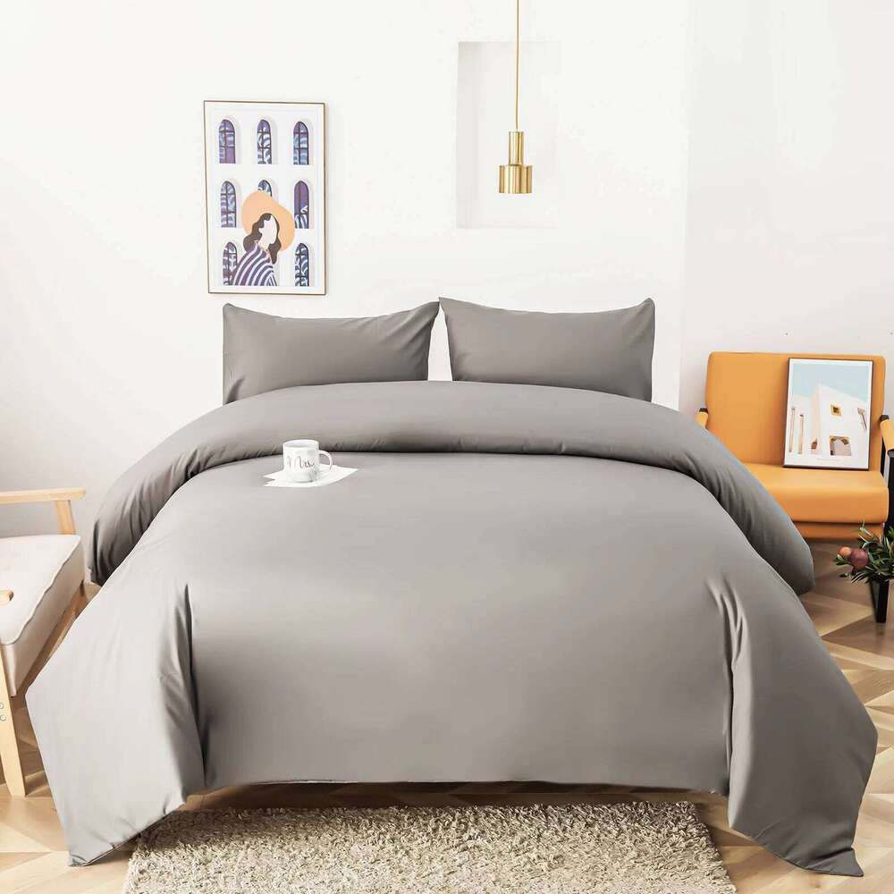 Soft Bedding Set, Duvet Cover Set Linens. Ultra-soft & microfiber.Twin,Queen,King.Black,White,Gray Bed set 140x200 240x220 H260312