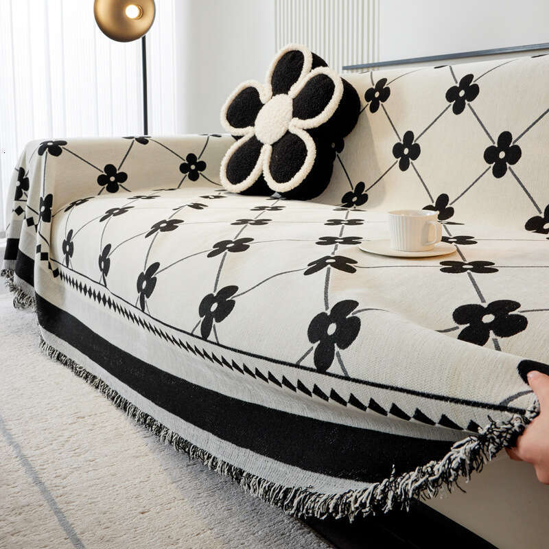 INS High-End Cover Chenille Towel Anti-Scratch Slipcover All-Season Sofa Blanket