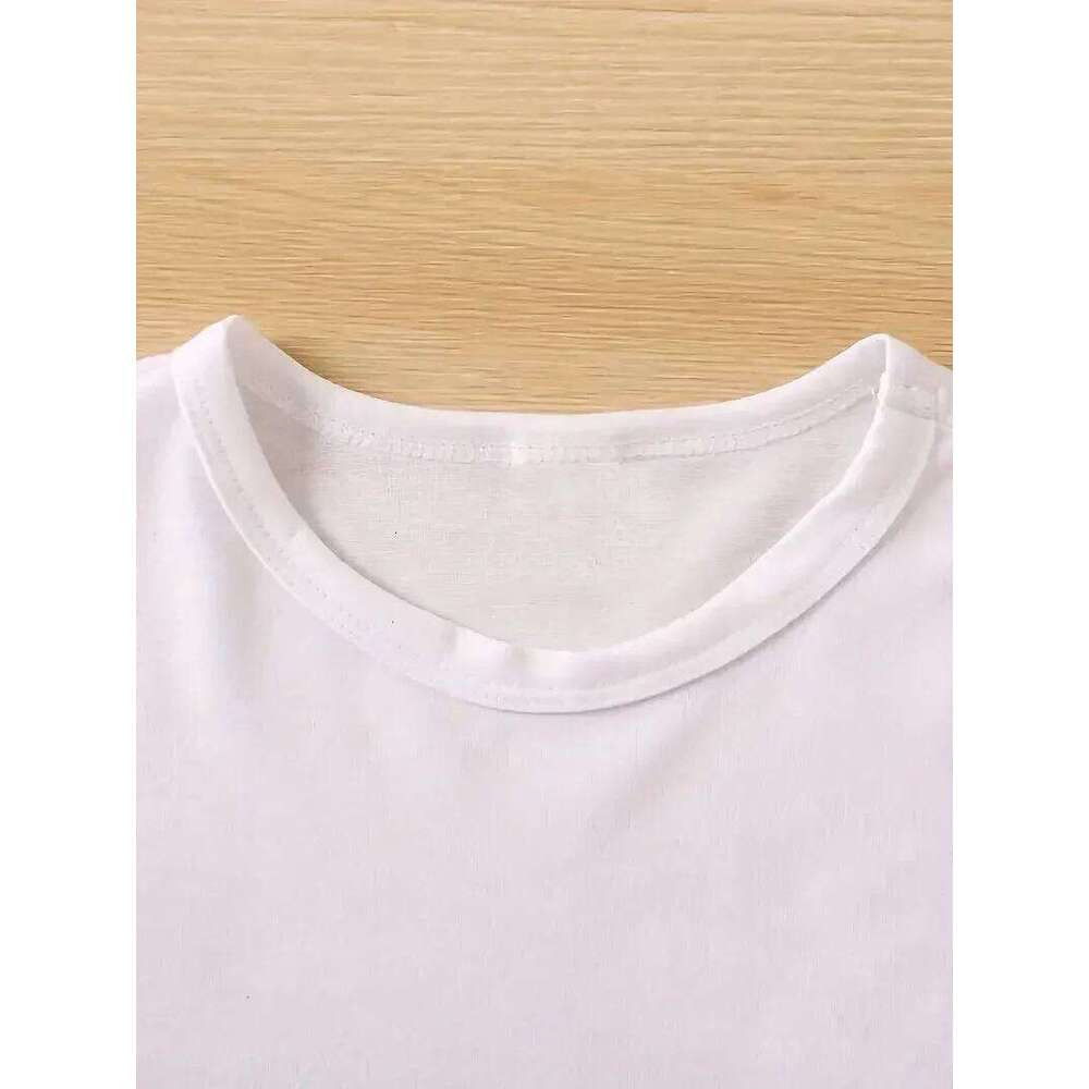 90s T Shirt Bear Graphic Print T-shirt Short Sleeve Crew Neck Casual for Summer Spring Women's Clothing Top Tee Z260312