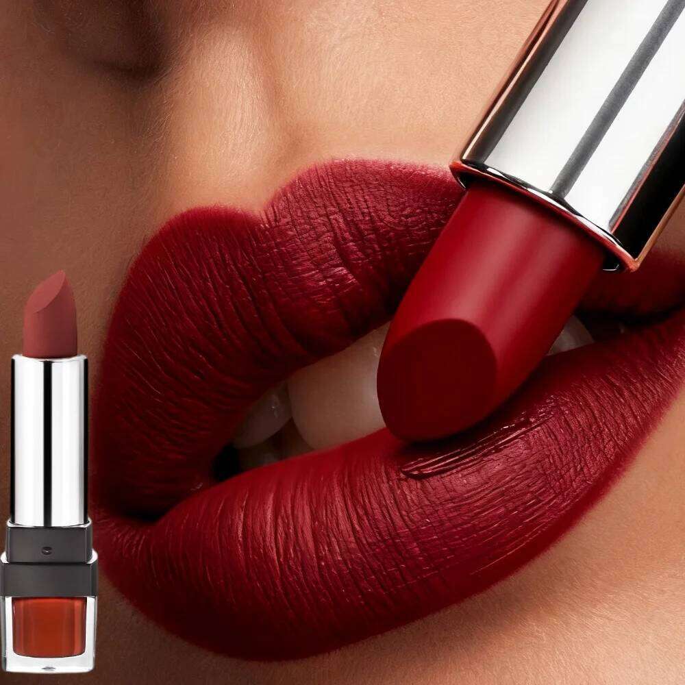 YOUNG VISION 12-Color Velvet Long-Lasting Nude Waterproof Matte Non-Transfer Lipstick Women's Cosmetics Makeup W260311