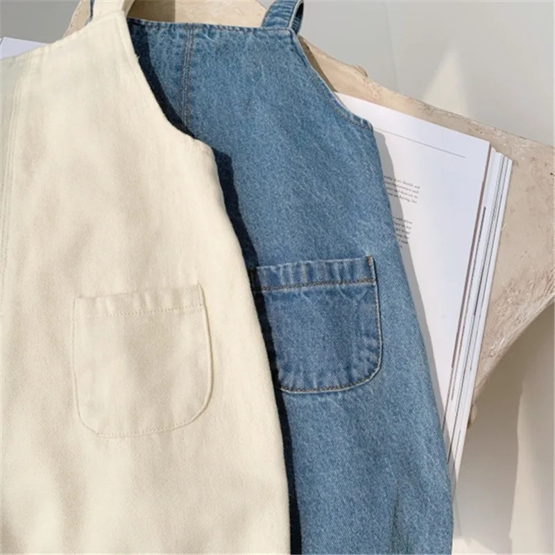 Baby Boy Solid Denim Overalls Child Jean Bib Pants Infant Jumpsuit Childrens Clothing Kids Autumn Girls Outfits 260311
