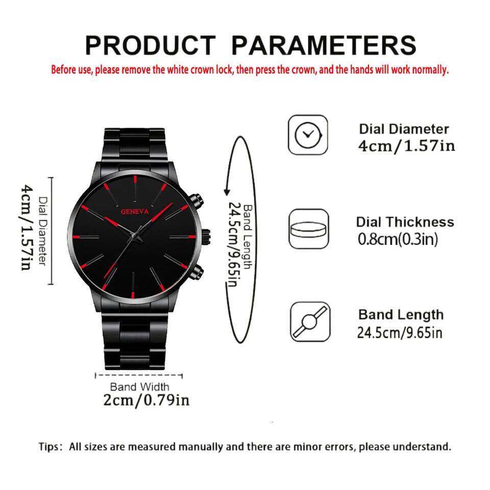 Fashionable and casual men's watch, business-style simple quartz wristwatch, Christmas, Thanksgiving, Valentine's Day gifts