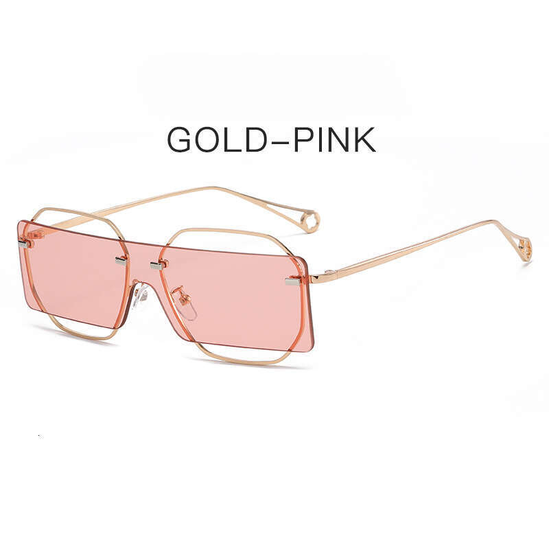 Designer Sunglasses square glasses for men women Fashion punk sunglasses Black Pink Bule shield lens gold metal frame Free Shipping