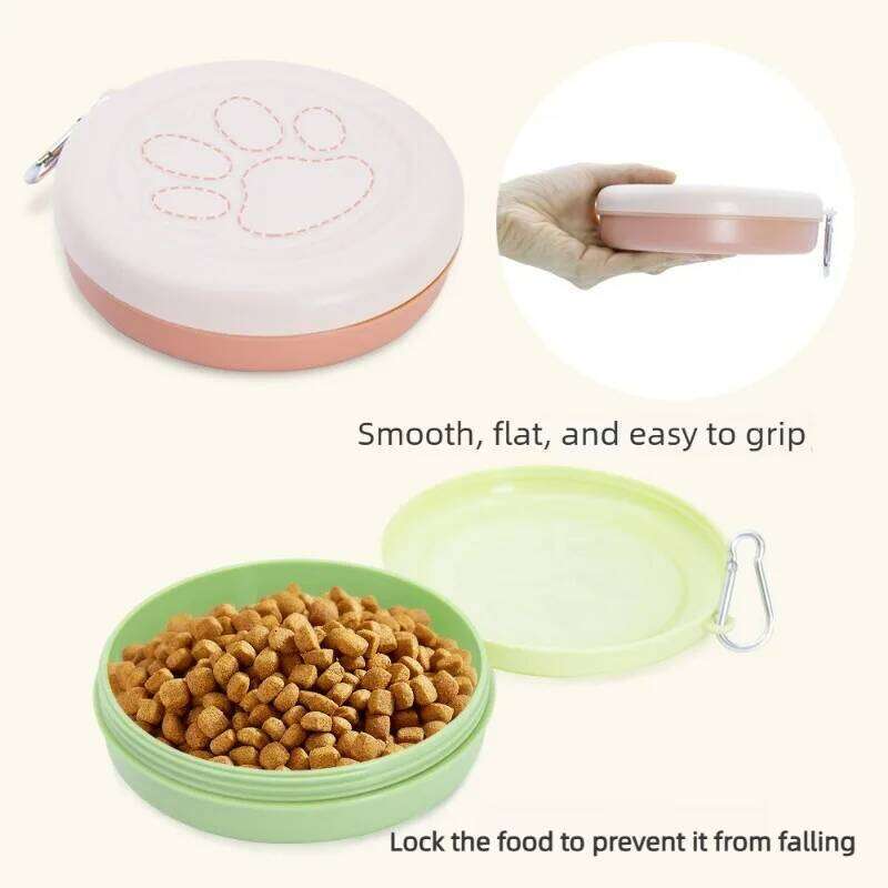 New Pet Outdoor Portable Lightweight Leakproof Dog Food Snack Box Multifunctional Feeding Water Bowl for Dogs and Cats 26Y0312