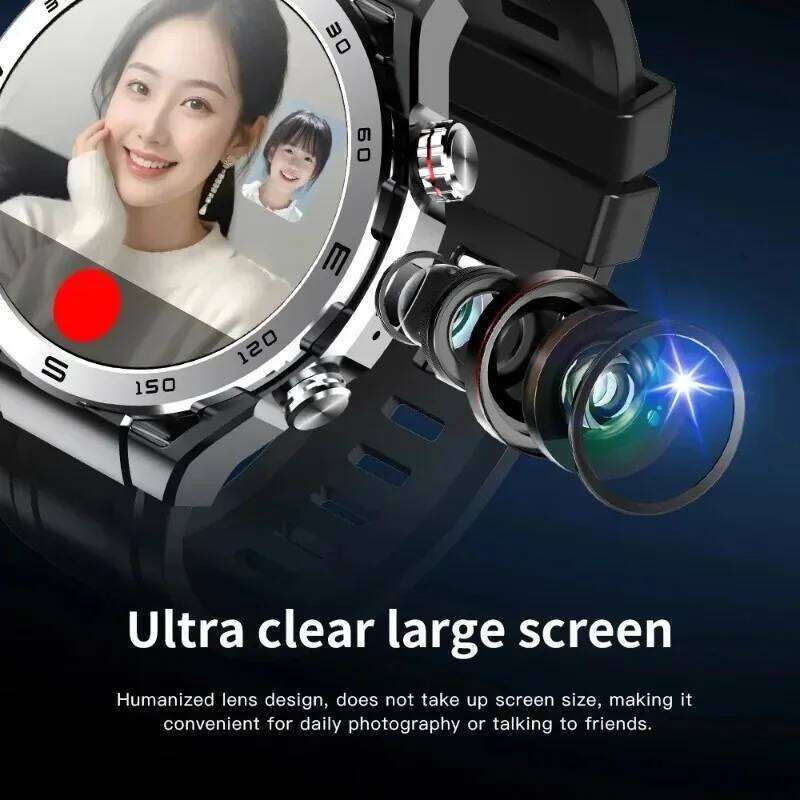 2025 A5 Pro 4G Smartwatch: Android OS, AMOLED Screen, 2MP Camera, GPS, WiFi, Heart Rate Monitor & Sport Modes for Men Women
