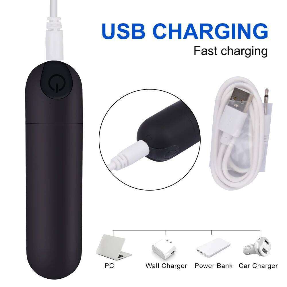 Powerful USB Charge Mini Bullet Vibrator Adult Sex Toys Women Clitoral Stimulator Vaginal G Spot Vibrators Erotic Masturbation Z260312