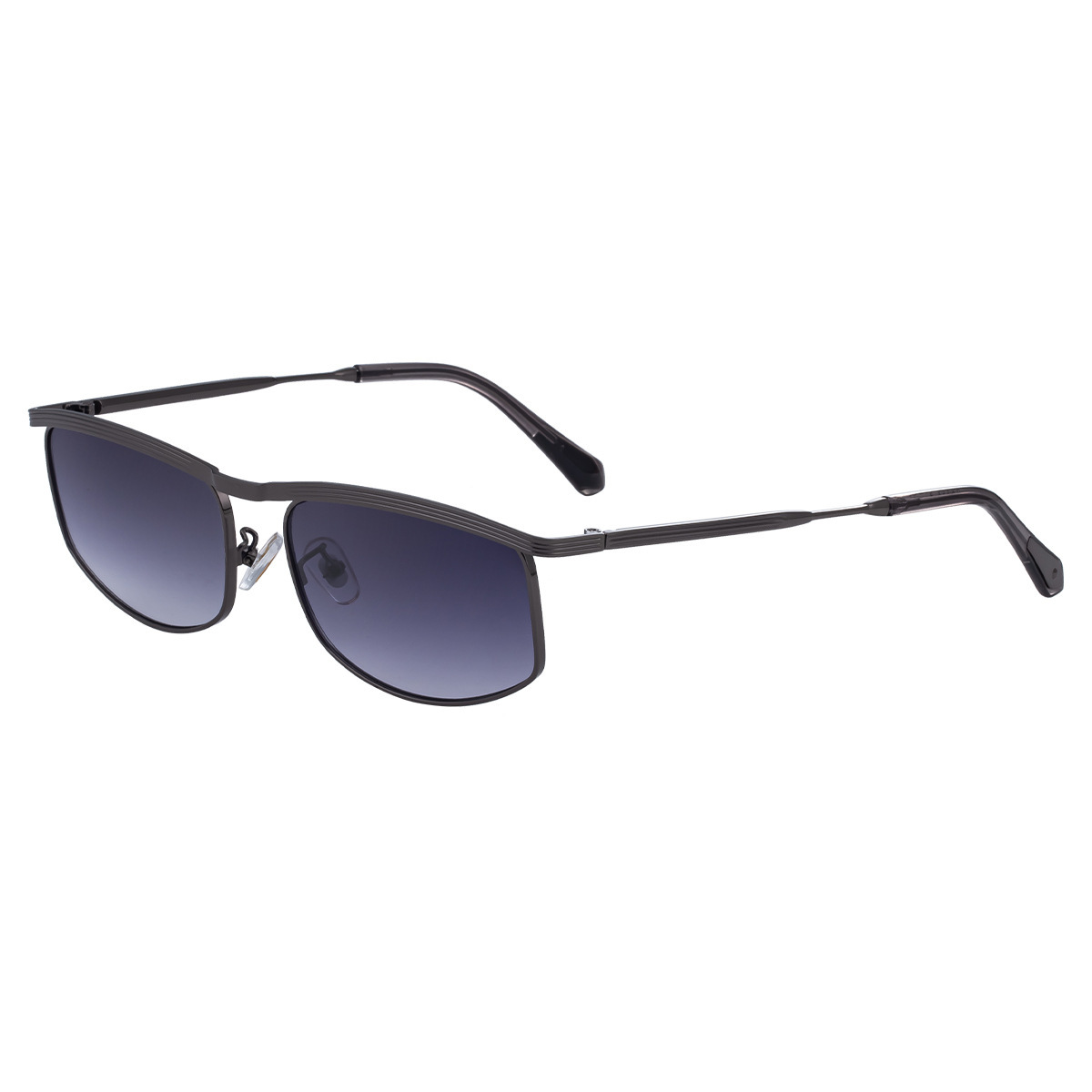 Small Frame for Men Driving 2026 New Metal Double Bridge Sunglasses High-end Sun Protection Eyebrow Style Glasses