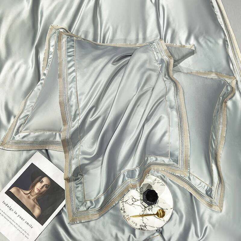 Embroidery King Size 600TC Egyptian Cotton Soft Smooth Duvet Cover Fitted Sheet Pillowcases Hotel Bedding Set H260312