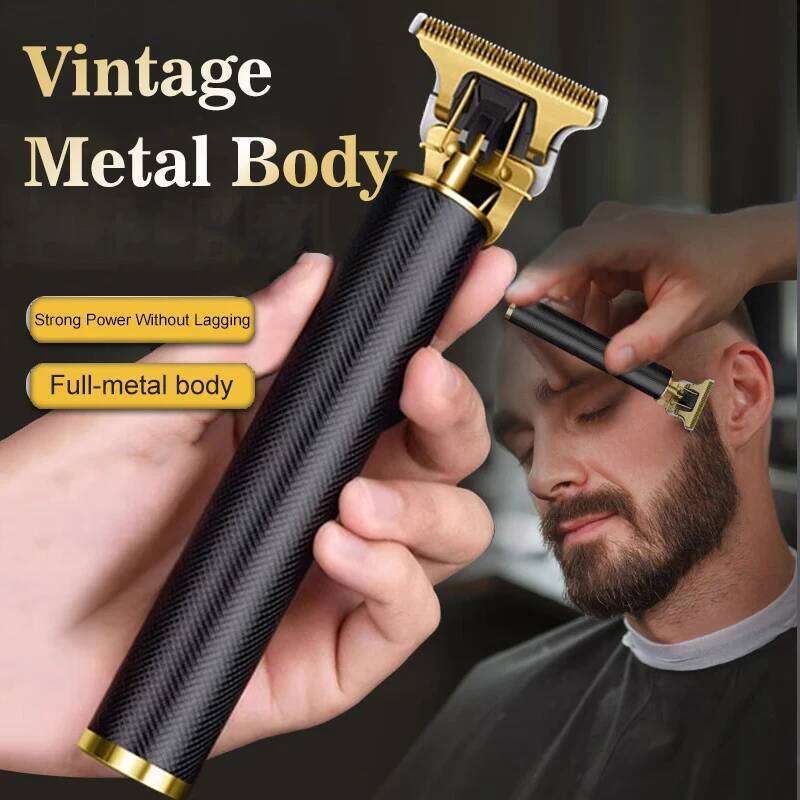 USB Fast Charging Electric Clipper T9 Vintage Barber Shaver Professional Portable Trimmer for All Types of Hair C260312