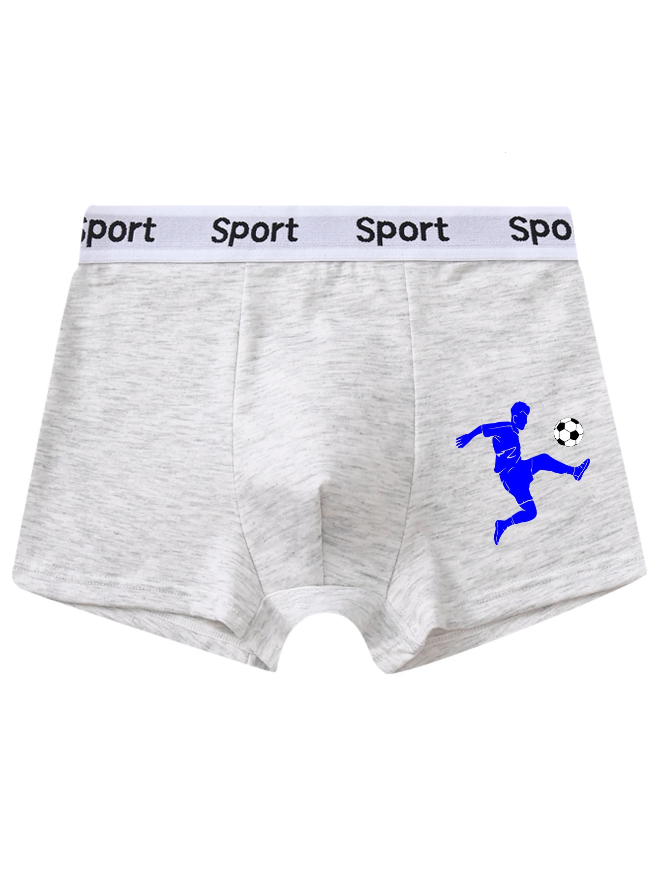 5 pieces mixed boys underwear 814 years old soft breathable solid color comfortable football player boy boxer briefs 95 cotton 260311
