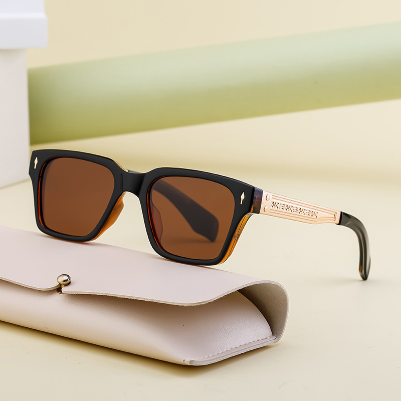 Polarized Driving for Men Fashion Square Frame Outdoor UV Protection Sunglasses Wholesale Shades