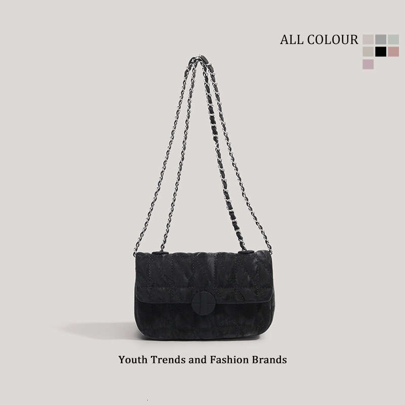 CHARHP&KEJNT Official Authentic 2026 New Niche Underarm with Chain, Commuting Quilted Single-Shoulder Crossbody Bag
