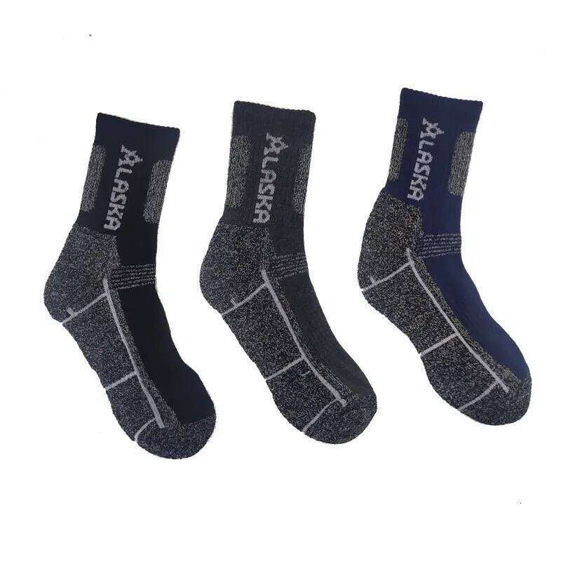 3 Pairs Set Winter Professional Sports Sock Outdoor Keep Warm Cycling Running Hiking Skiing Thermal Spring Men Crew Socks Z260312