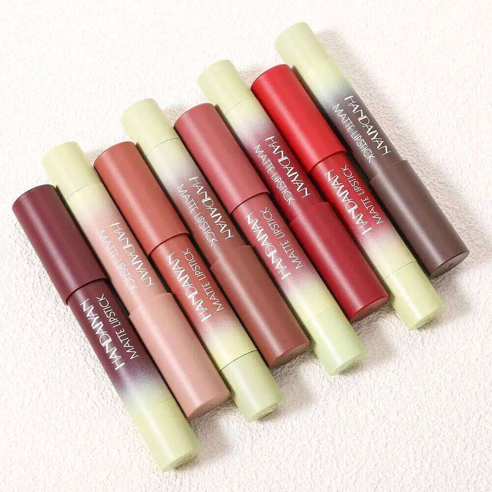 Matte Waterproof Lipstick 8 Colors Velvet Liner Long Lasting Non Stick Cup Lip Crayon Silky Sexy Makeup Pen W260311
