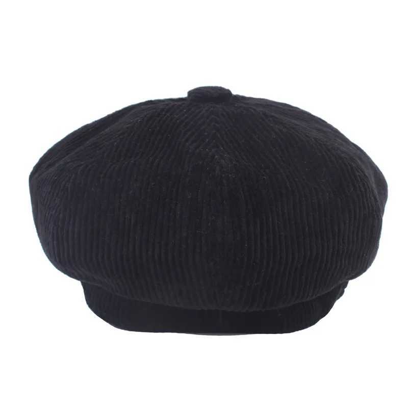 Newsboy Cap Beret Female Autumn Winter Hats For Women Octagonal Cap Painter Hat Vintage England H260312 - view 5