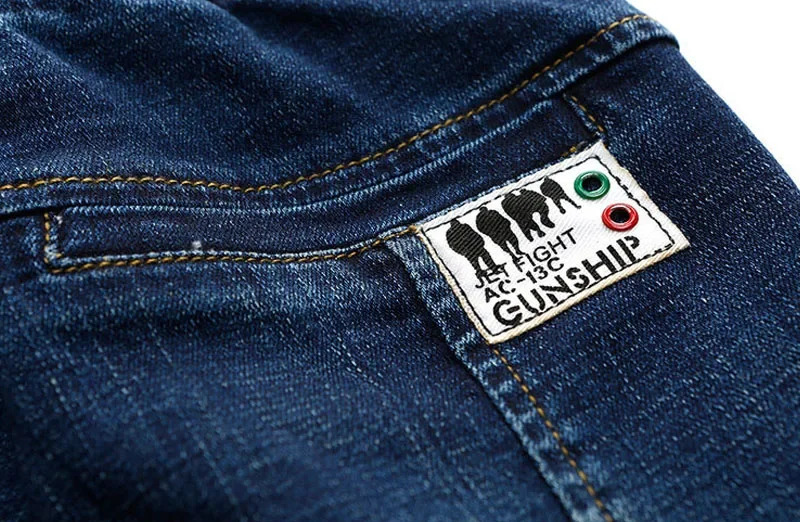 DIIMUU 411 Years Boys Clothes Slim Straight Jeans Young Pants Kids Baby Children Denim Clothing Trousers Elastic Waist Bottoms 260311
