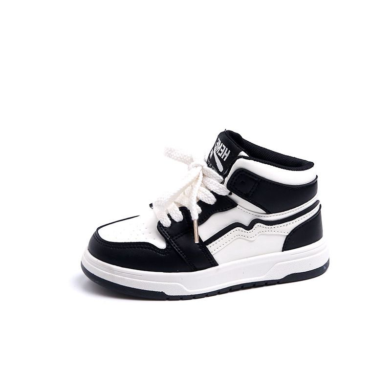 Design Kids Shoes Boys High Top Basketball Sports Shoes Walkfashion Children's Girls Sneakers Toddler Tennis Walking Trainers Sizes 26 - 37 W0102
